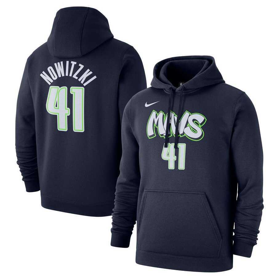 Dallas Mavericks 41 Dirk Nowitzki Nike 2019-20 City Edition Name & Number Pullover Hoodie Navy,We sell and wholesale Dallas Mavericks 41 Dirk Nowitzki Nike 2019-20 City Edition Name & Number Pullover Hoodie Navy on line form chian!